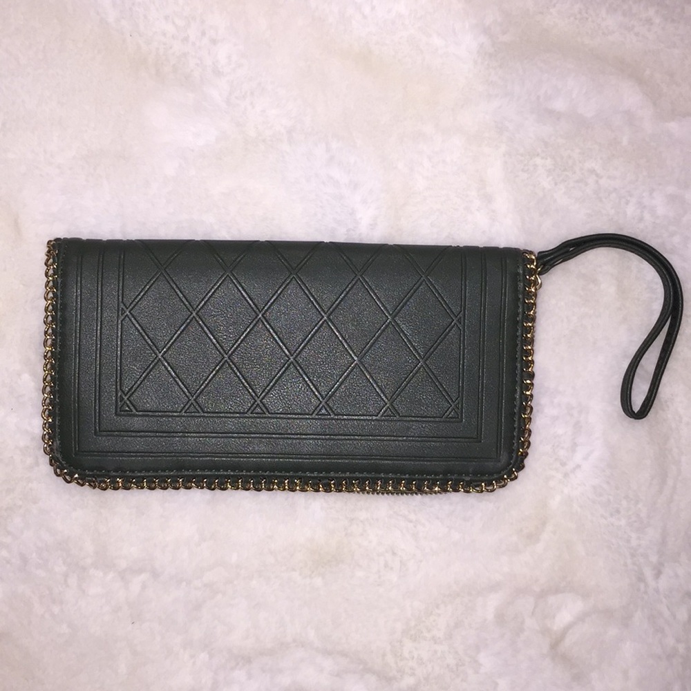 Dark Green Wallet/Wristlet